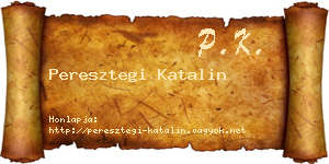 Peresztegi Katalin névjegykártya