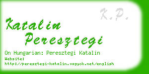 katalin peresztegi business card